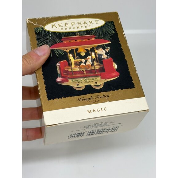 VTG 2004 Hallmark Kringle Trolley Magic Light Christmas Keepsake Ornament Decor - Picture 4 of 7
